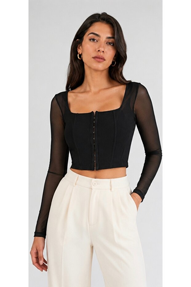 Underwire Crop Bustier - 4