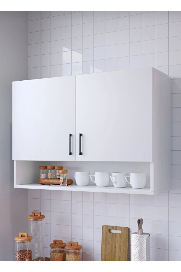 MDF den Üretilmiş Mini Mutfak Dolabı 90 Cm