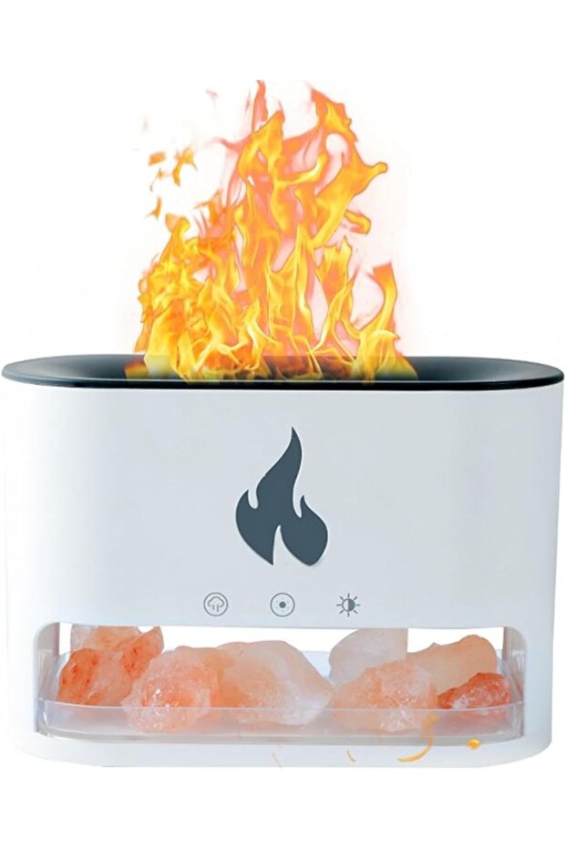 Fireplace Flame Essential Oil Diffuser & Humidifier, 250ml Ultrasonic Aromatherapy Diffuser