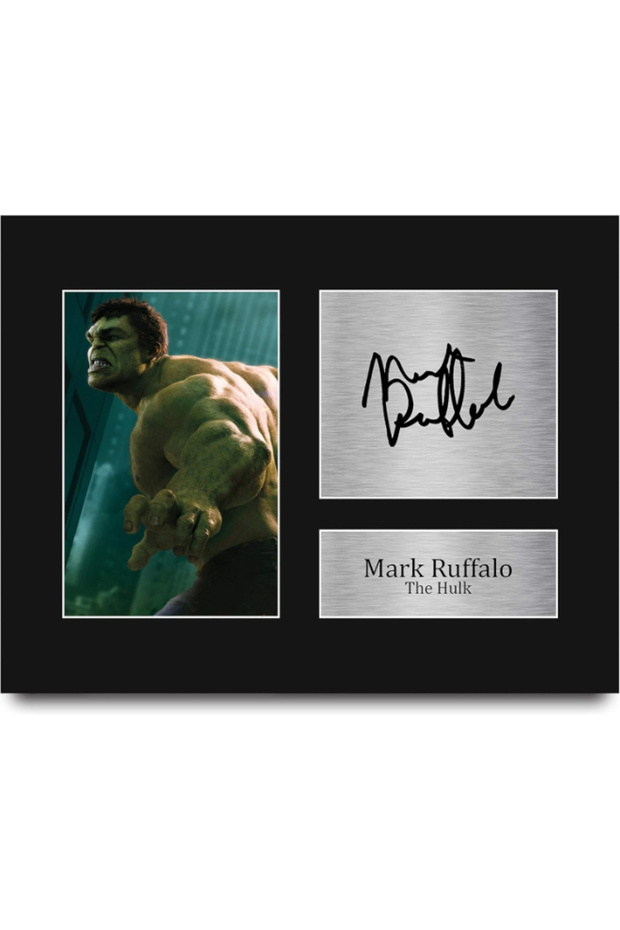Mark Ruffalo Gift USL Signed Printed Autograph The Hulk The Avengers Gifts Print Photo Picture Display - US Letter Size