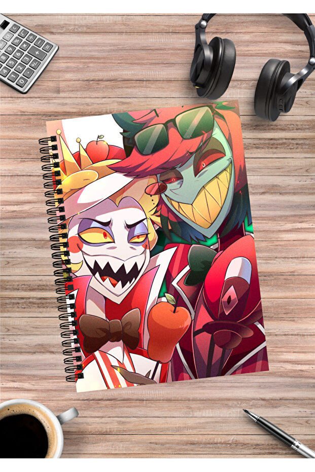 Hazbin Hotel Anime Spiral Notebook A5 (50 Sheets)