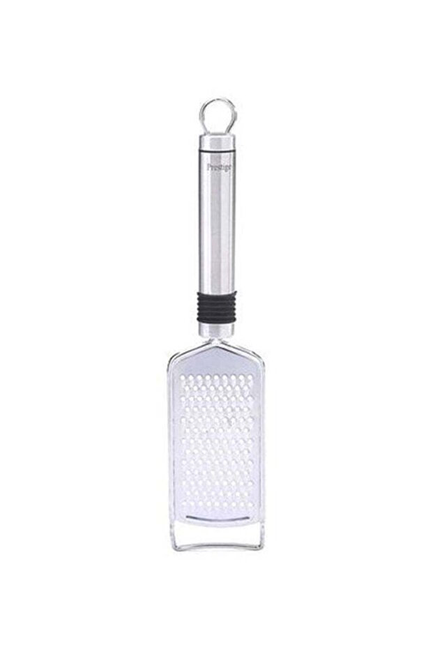 Stainless Steel Eco Small Grater With Grip Silver/Black 26.16x3.05x1.02cm