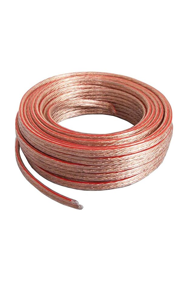 Speaker Wire Cable, 2-Conductor, Transparent (5 METER, 1.5MM)