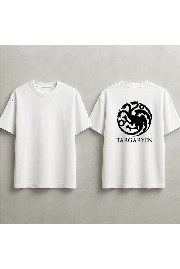 Game of Thrones Targaryen Printed Oversized T-Shirt