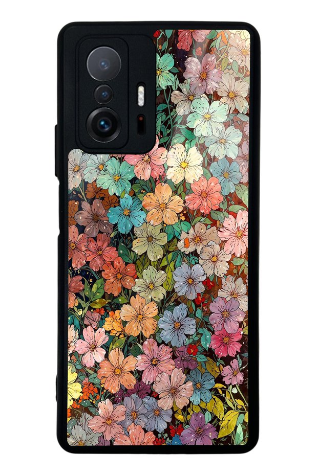 Xiaomi Mi 11t Glossy Phone Case with Floral Tapestry Design