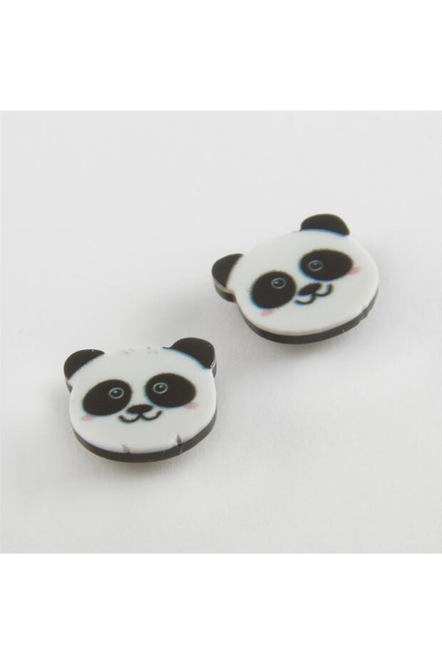 Panda Magnetic Plastic Children's Earring