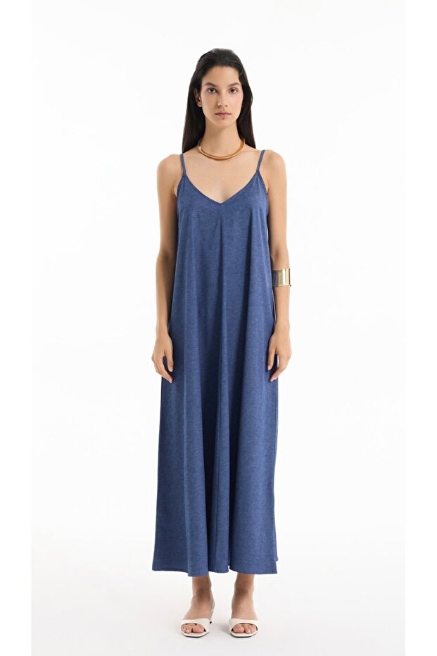 Strappy Dress Indigo