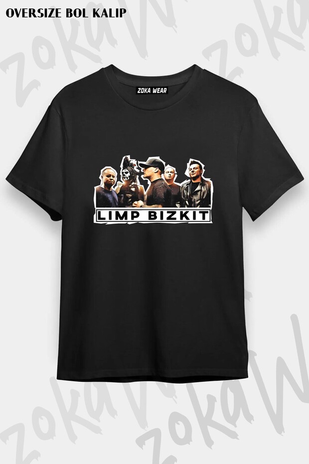 Unisex Loose Fit Limp Bizkit V14 Printed T-Shirt