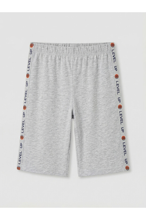 Boys' Pajama Bottoms with Printed Stripes on the Sides