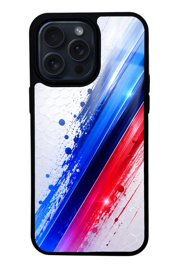 iPhone 14 Pro Max Blue M2 Design Glossy Phone Case