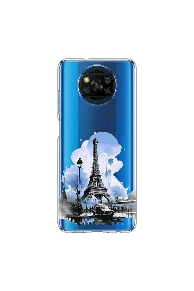 Poco X3 Nfc Compatible Paris 2 Design Transparent Case