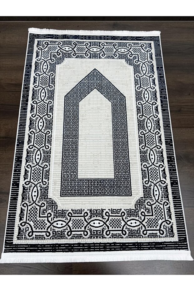Velvet Woven Fringed Dowry Gift Prayer Rug