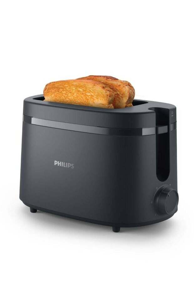 2-Slice Toaster with Integrated Bun Rack