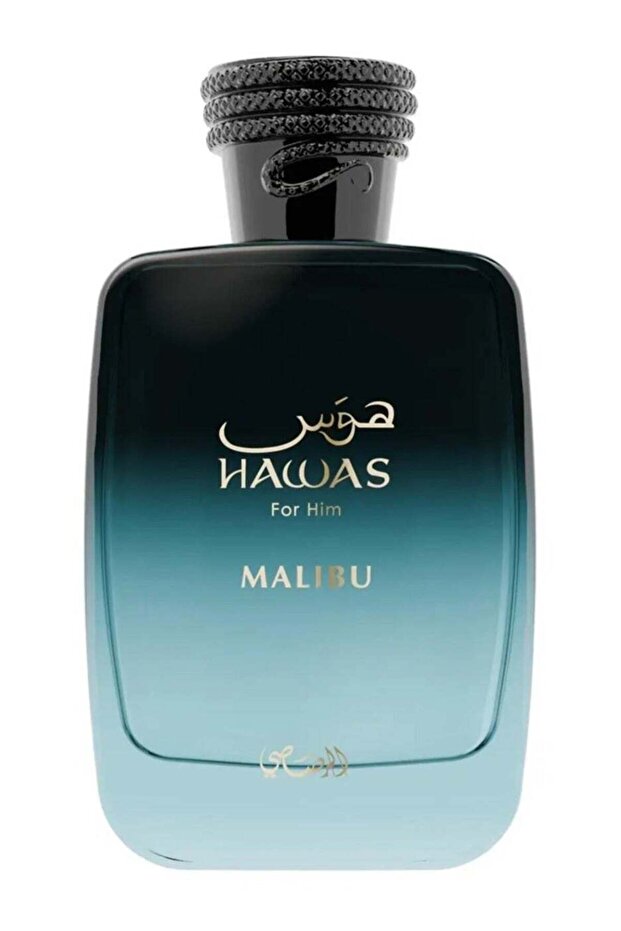 Hawas malibu edp 100ml - Unisex long lasting tropical citrus perfume - Pineapple, amber & tonka bean