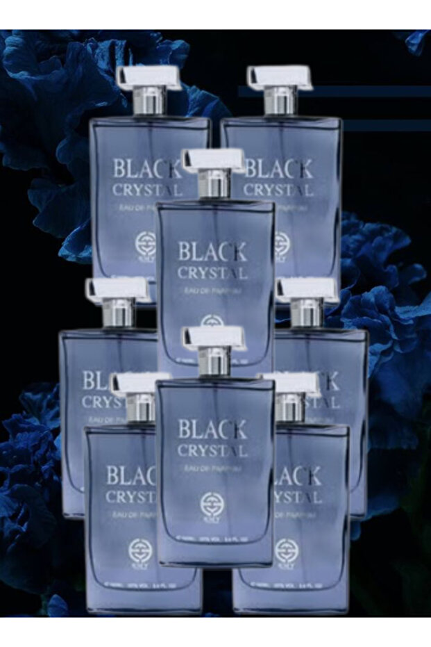 8 قطع من العطر الكريستالي الأسود 100 مل