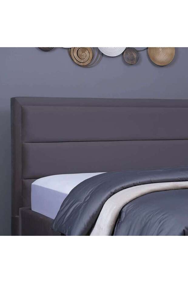 TROJAN HEADBOARD VELVET GREY L-200 : H-125 CM