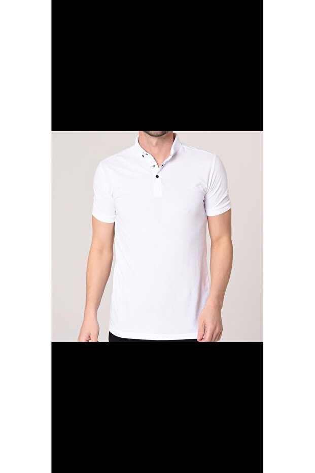 Polo Collar Men's T-Shirt Short Sleeve Slim Fit