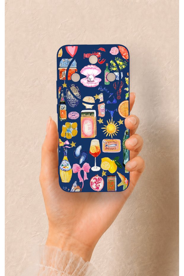 Honor Magic 8 Lite Compatible Summer Patterned Silicone Case