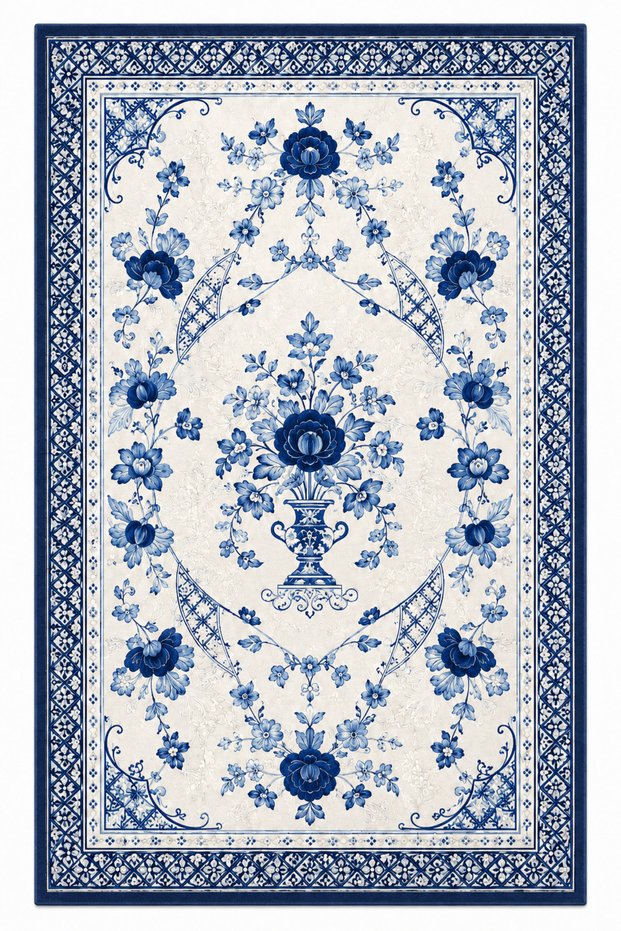 Sdt Traditional Patterned Modern Woven Base Decorative Carpet Sdtamor2462