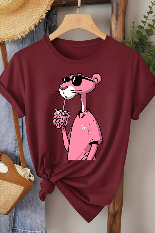 Pink Panther Printed Women's T-Shirt