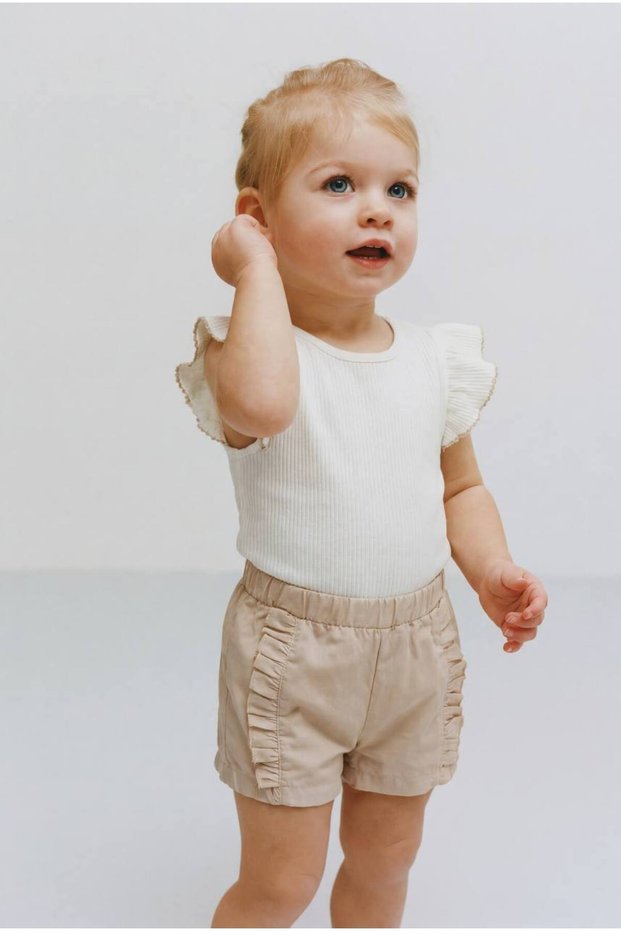 Overalls Baby Double Ribbed Jewelry Set