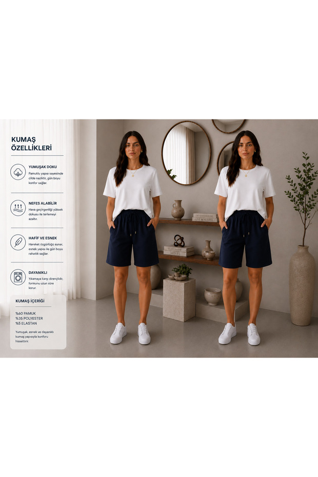 2-Piece Women's Pajama Shorts Comfortable Fit Casual Elegance and Comfort in One