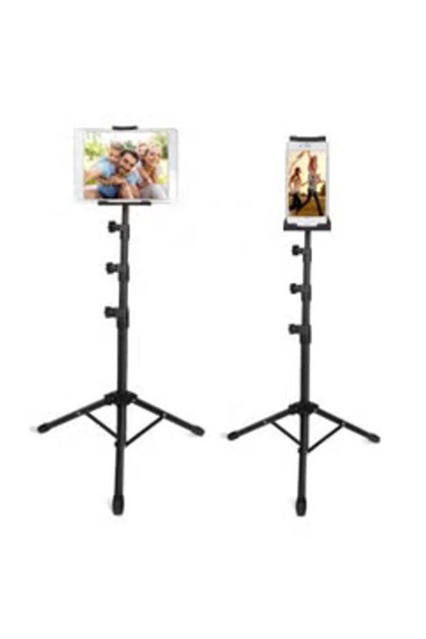 Adjustable Floor Stand for Mobile Phones and Tablets – Universal Tripod for Devices 4.7" to 12.9"