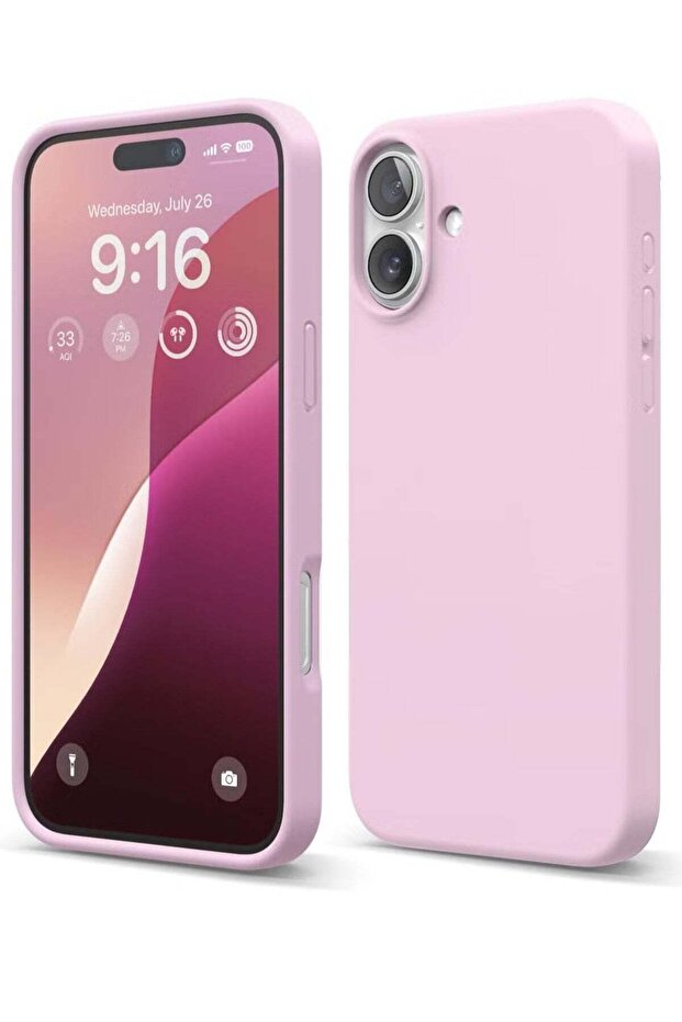 Liquid Silicone Case Cover for iPhone 16 Plus - Full Body Protection, Shockproof, Slim Design