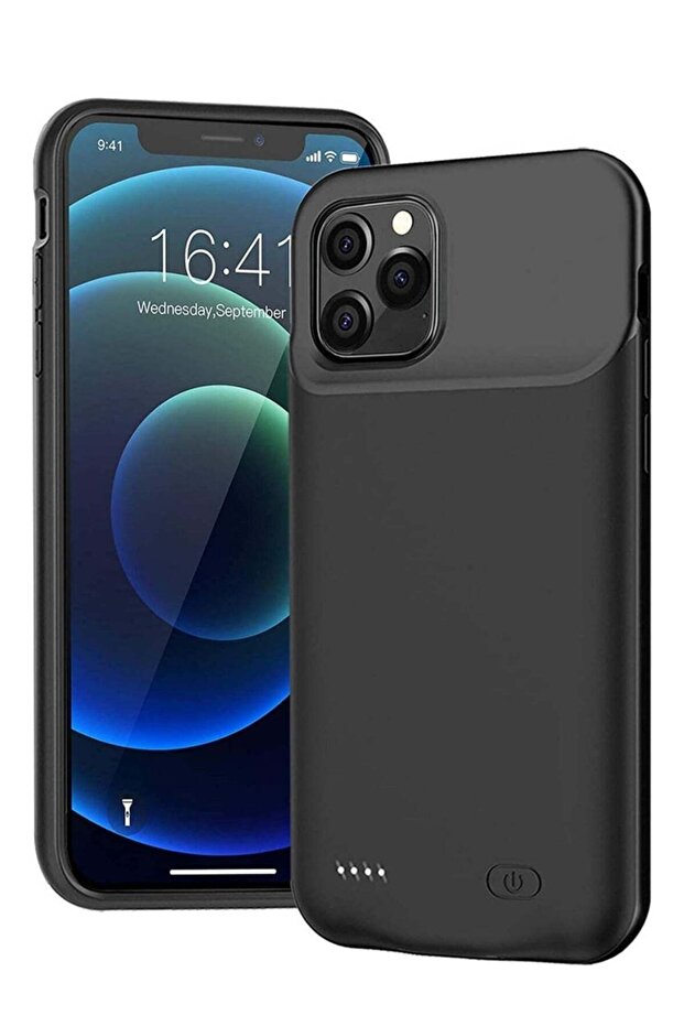 Battery Case for iPhone 14 Pro Max, 4500mAh Rechargeable Portable Charging Case (Black)
