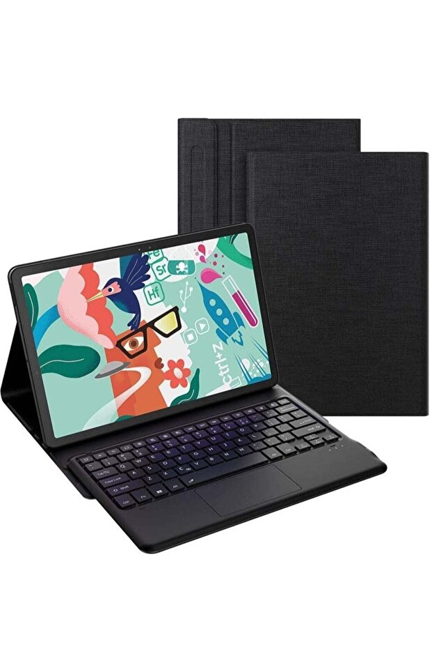 Galaxy Tab S7 FE Keyboard Case 12.4" 2021, Wireless Detachable Keyboard + Folio Smart PU Case Cover