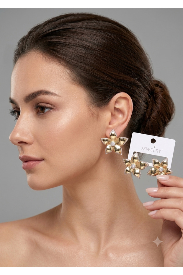 Premium Geometric Stone Women's Earrings