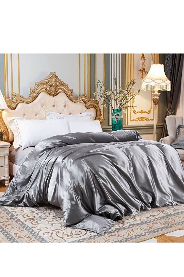 غطاء لحاف صيفي من التنسل مكون من أربع قطع، غطاء لحاف حريري مقاس 200 سم × 220 سم