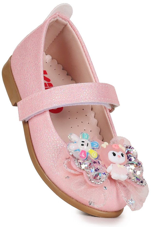 Hila Velcro Glitter Girls' Ballerina Shoes