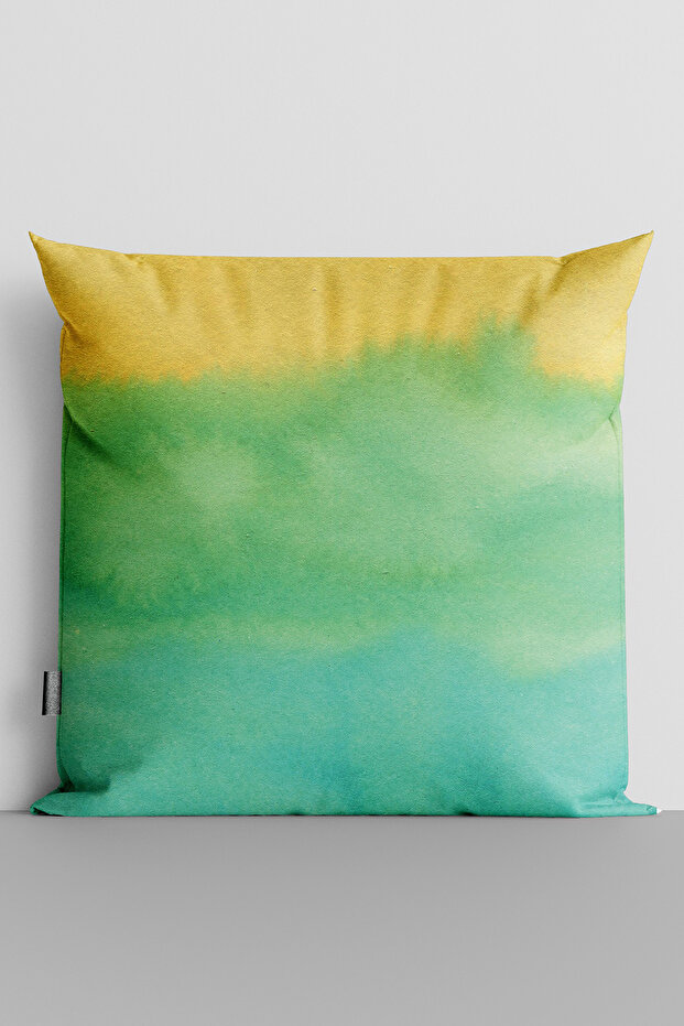 Watercolor Themed Double Sided Digital Printed Throw Pillow Cover - 2866