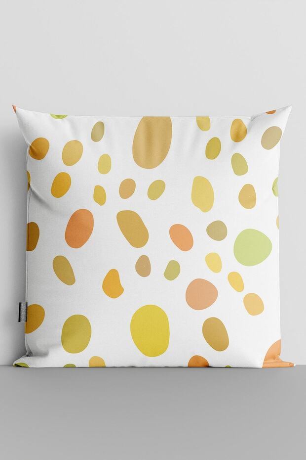 Colorful Dots Double Sided Digital Printed Pillow Throw Pillow Cover-526