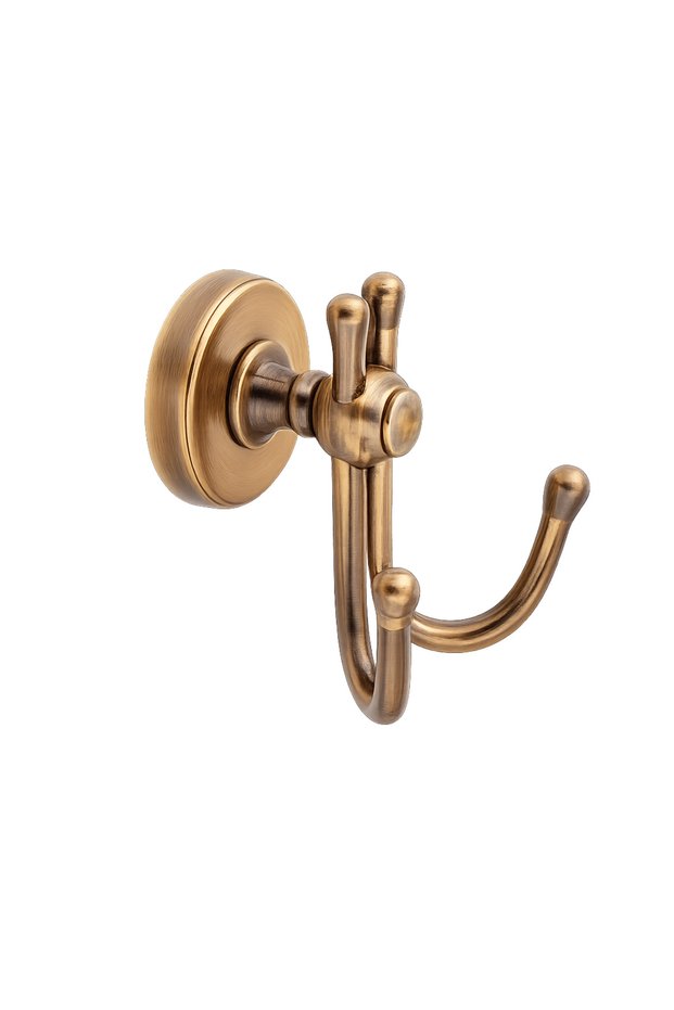 Antique Vintage Robe Rack Antique Hanger Brass Premium Stainless Bathroom Hanger