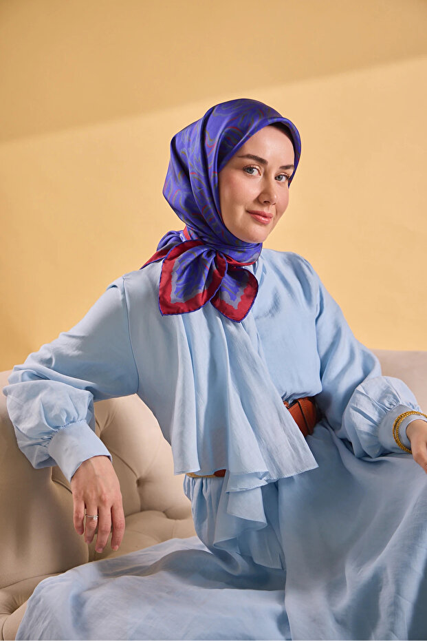 وشاح من الحرير المزخرف بنقشة التويل 11522