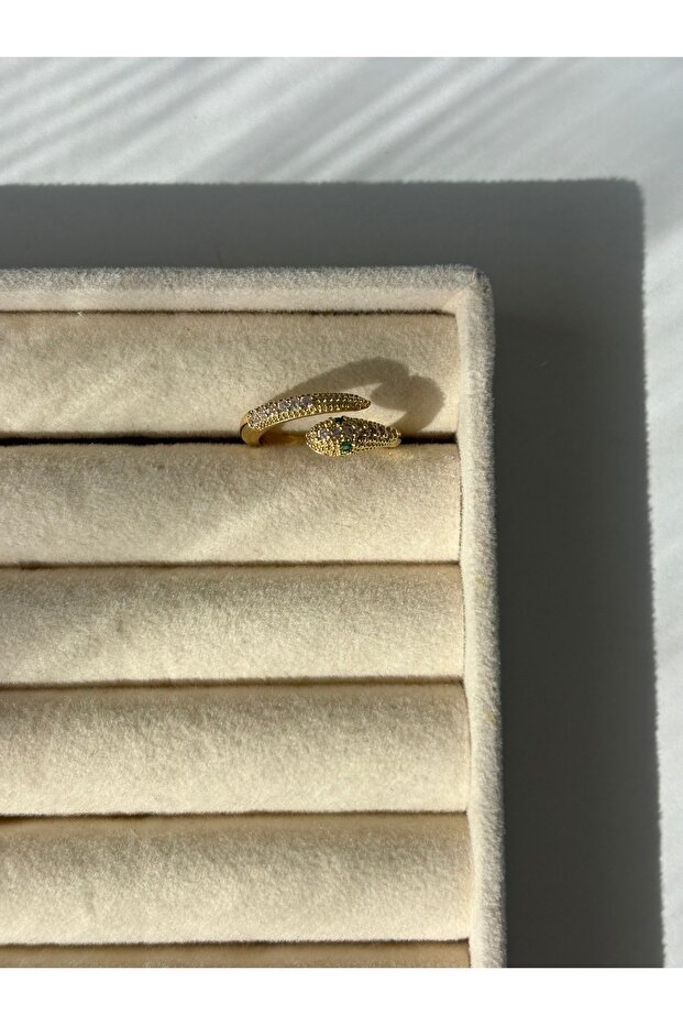 Adjustable Gold Snake Ring - 1