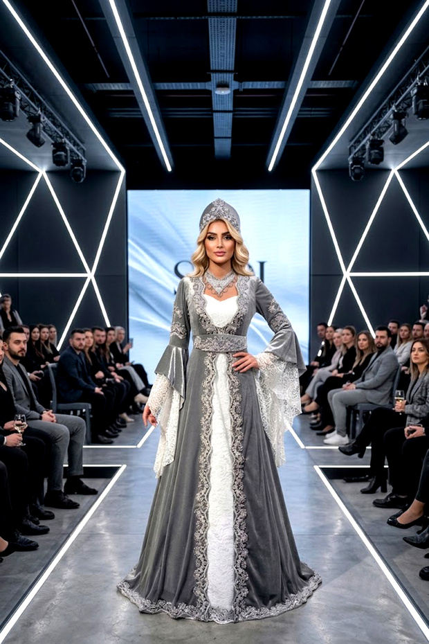 مجموعة قفطان مربوطة