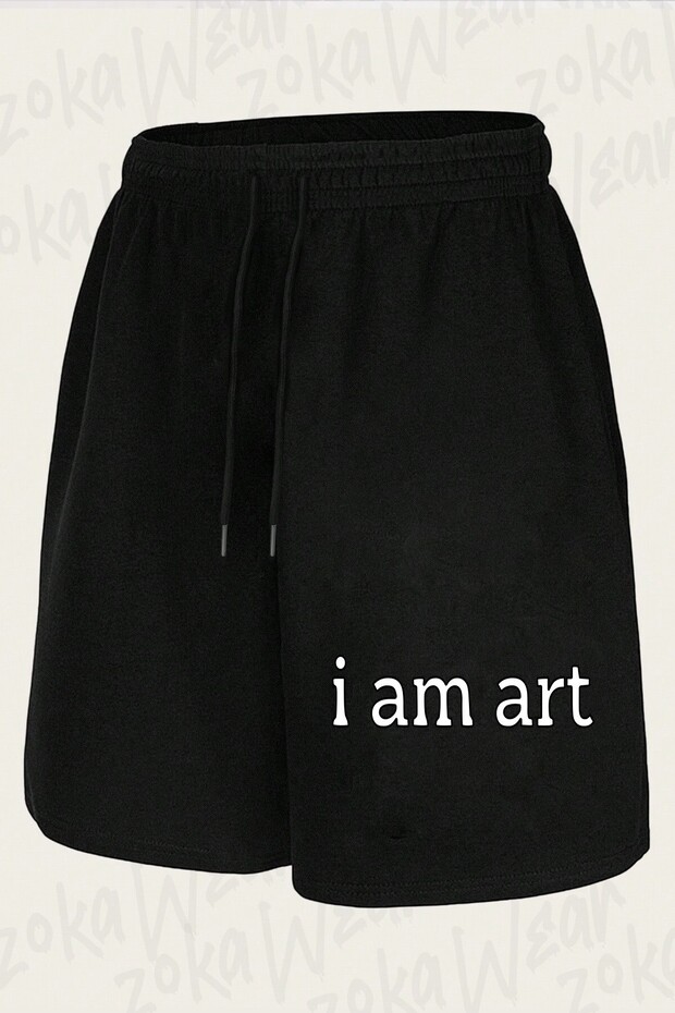 Unisex I Am Art Design Printed Shorts