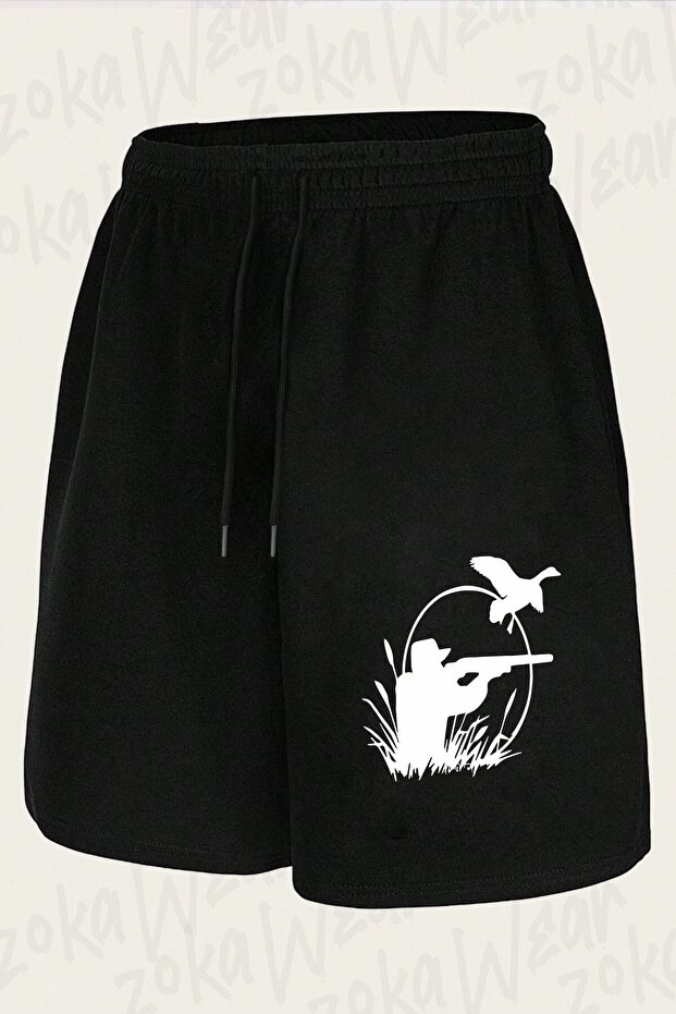 Unisex Hunting Design Printed Shorts