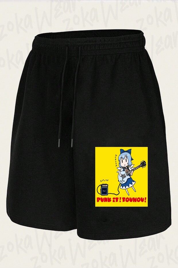 Unisex Punk It! Touhou! Design Printed Shorts