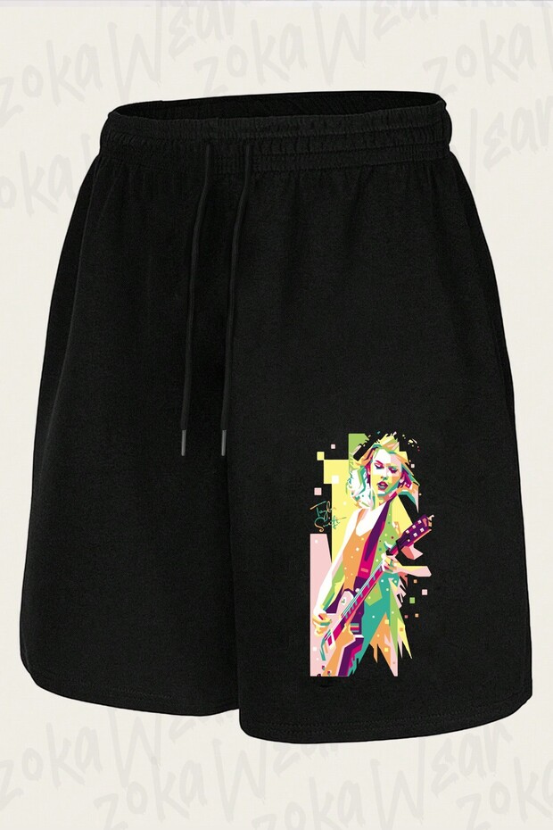 Unisex Taylor Swift Design Printed Shorts