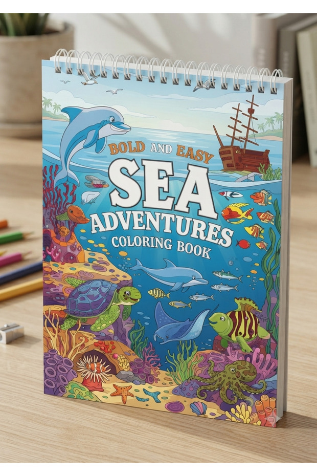 Sea Adventures Coloring Book 30 Pages
