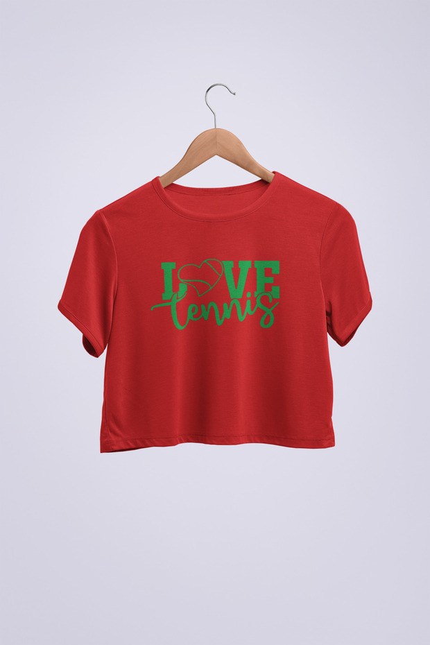 Love Tennis Crop T-Shirt