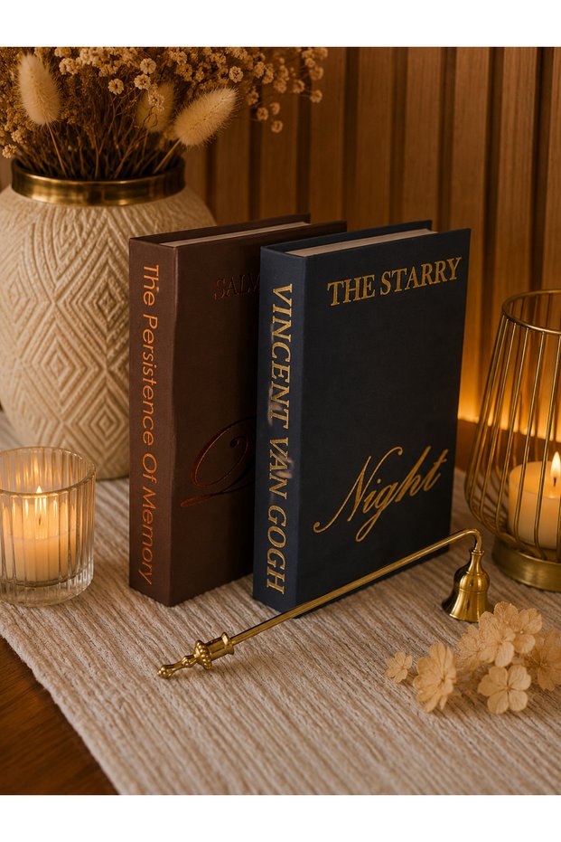Fabric Decorative Book Box Set of 2 - Hidden Storage Box - Modern Home Decoration