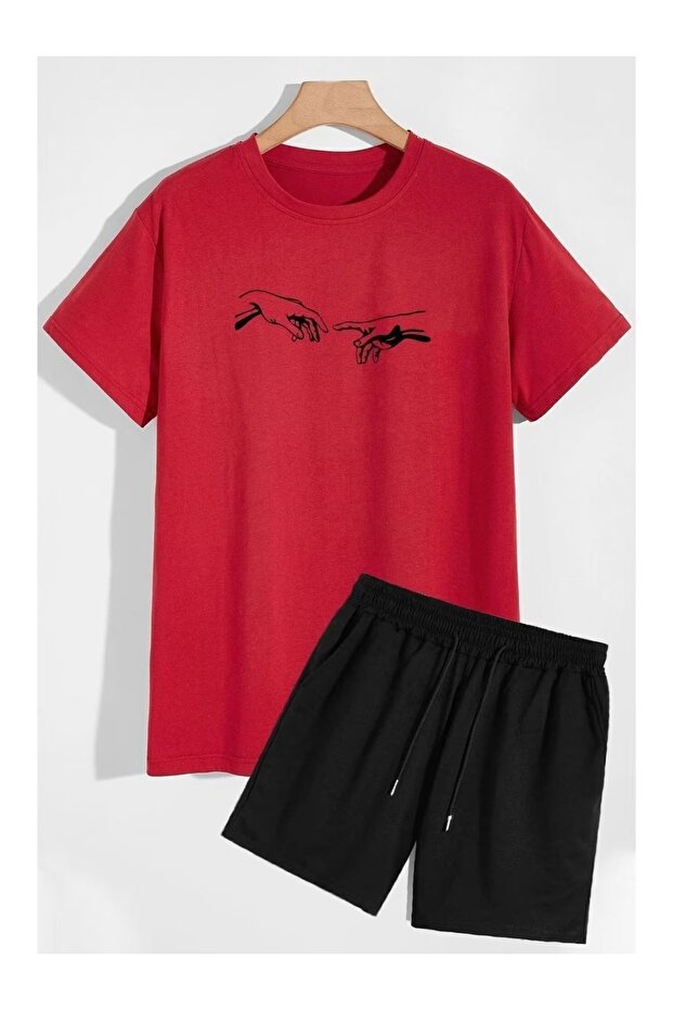 Summer Collection New Arrival T-Shirt & Shorts Set Printed Pattern Lightweight & Cool Fabric for All-Day Comfort