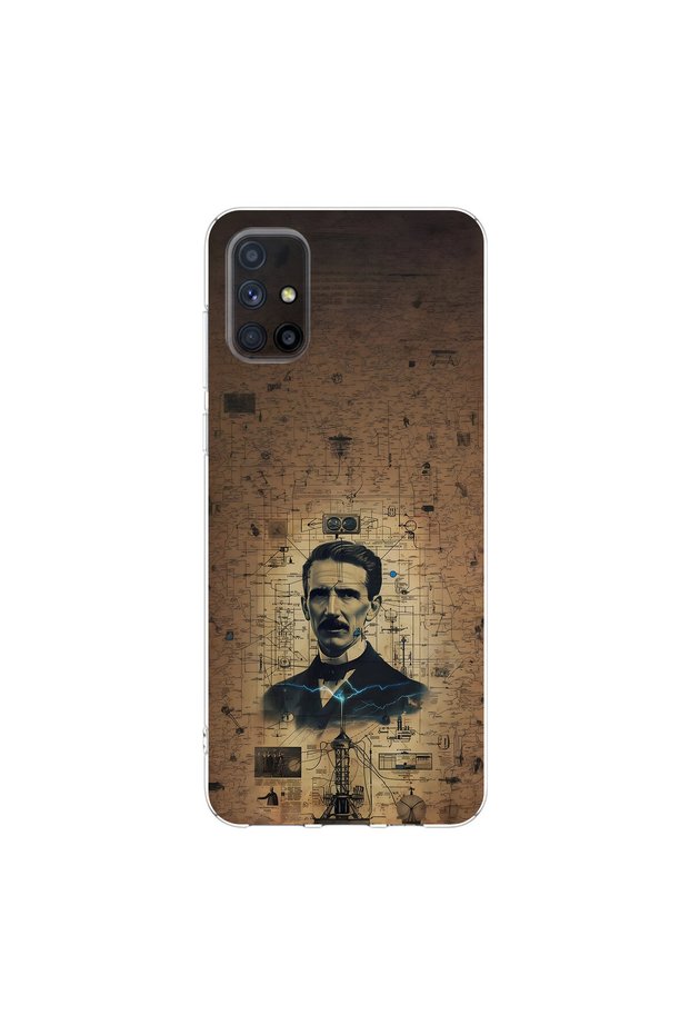Samsung Galaxy M51 Compatible Scientist 4 Design Transparent Case