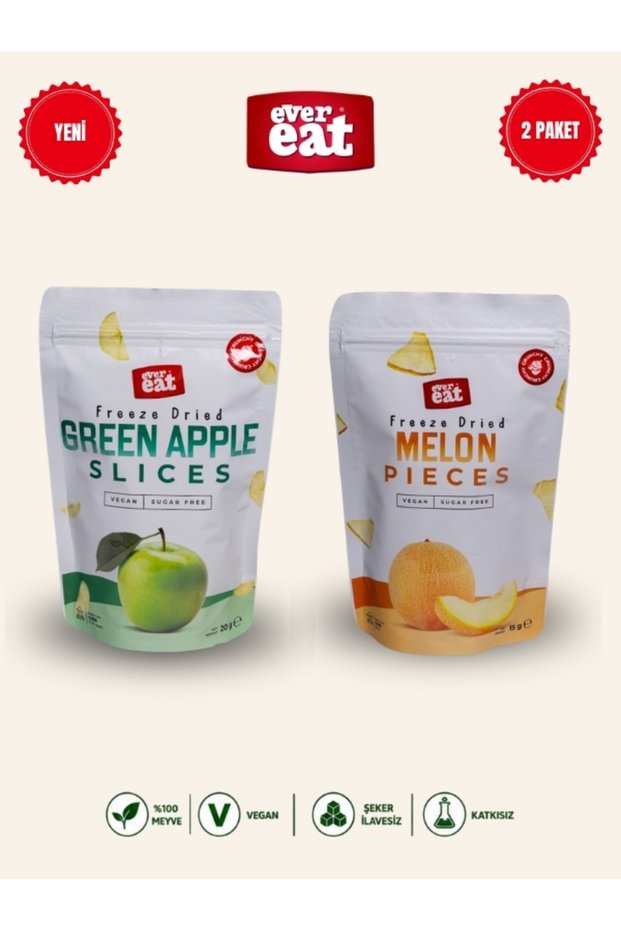 Dut-Kavun Freeze Dry Fruit Chips 2-Pack Natural Snack Set