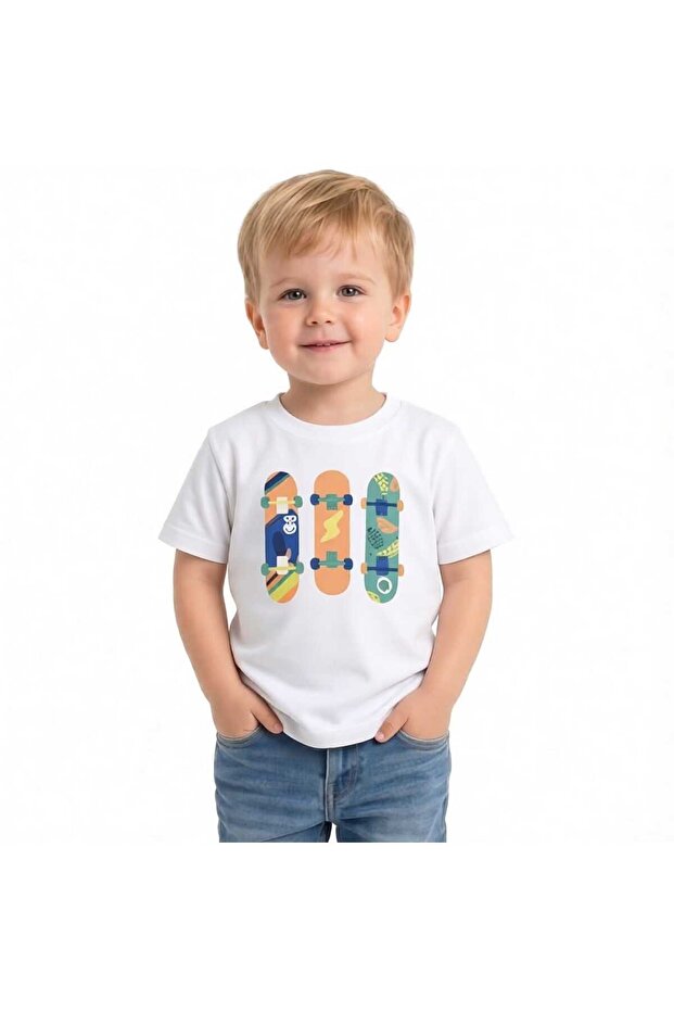 Boys' Basic T-Shirt Short Sleeve Crew Neck